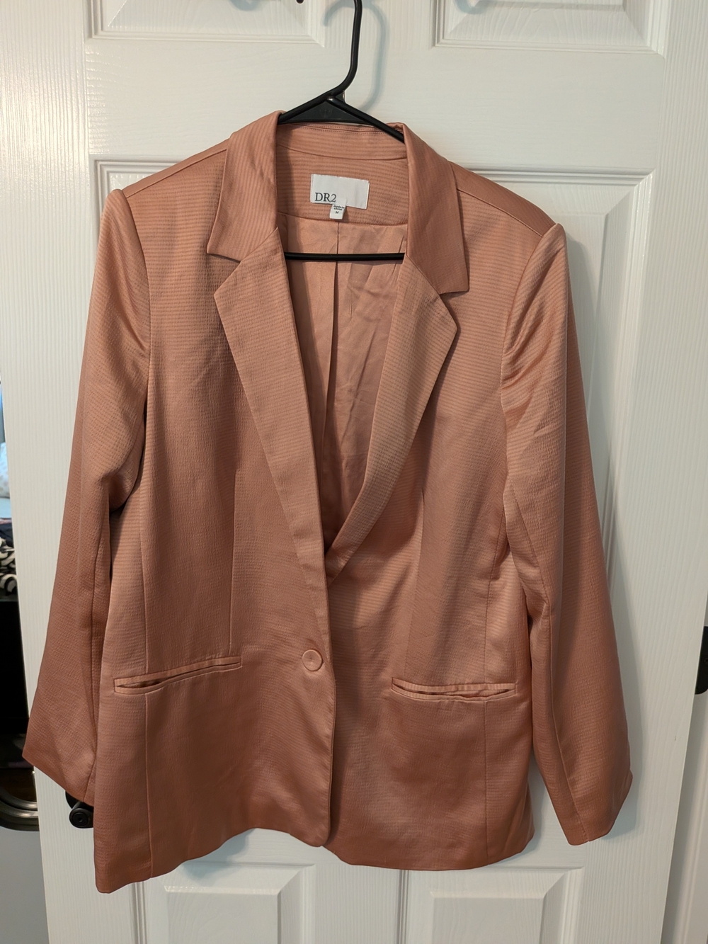 DR2 Blazer Jacket in Dusty Rose Pink